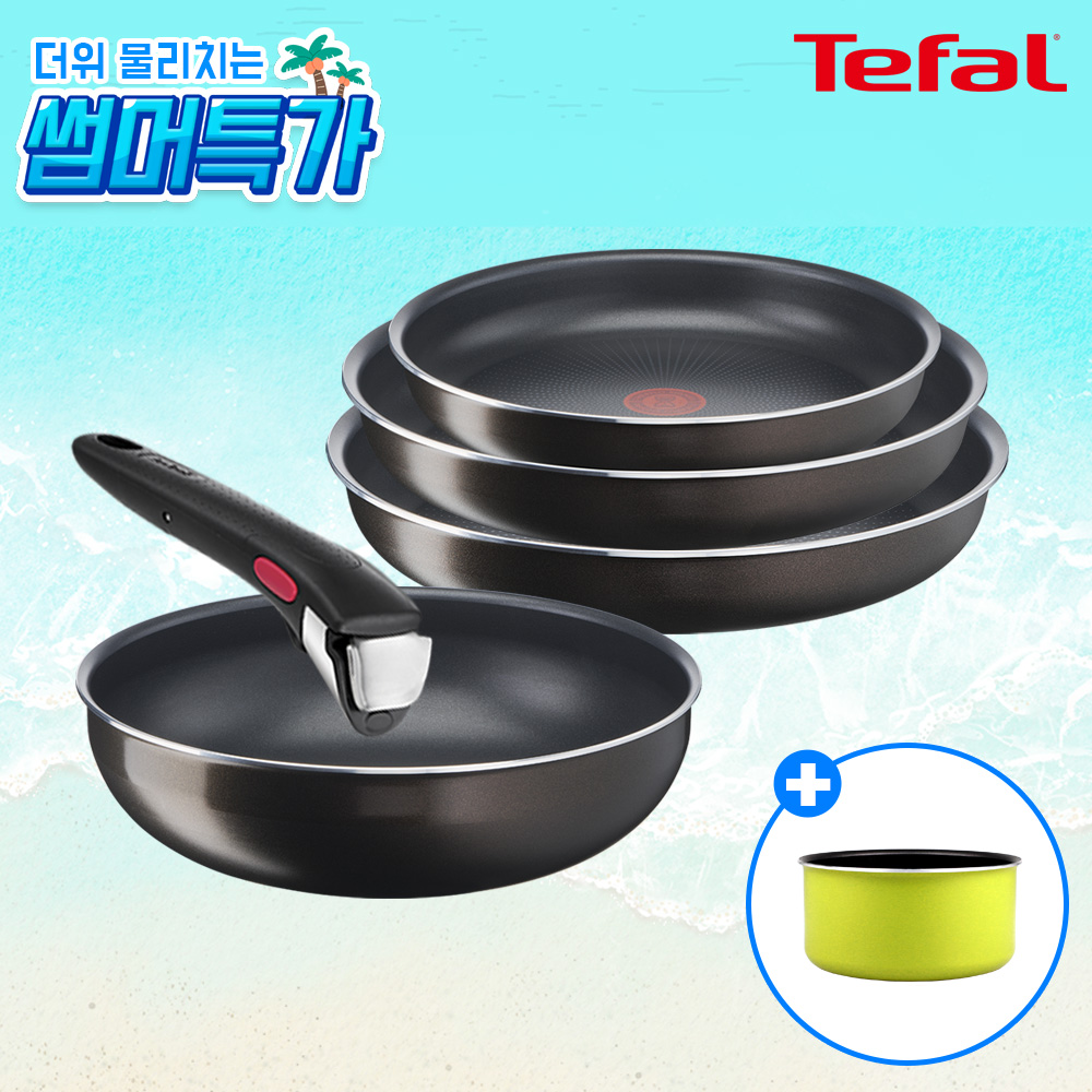 ★썸머특가★ [테팔] 매직핸즈 엑스엘포스 블랙커피 트라이미 3종+프라이팬 28cm+볶음팬 26cm+[사은품] 테팔 쿡인컬러 매직핸즈 냄비 18cm