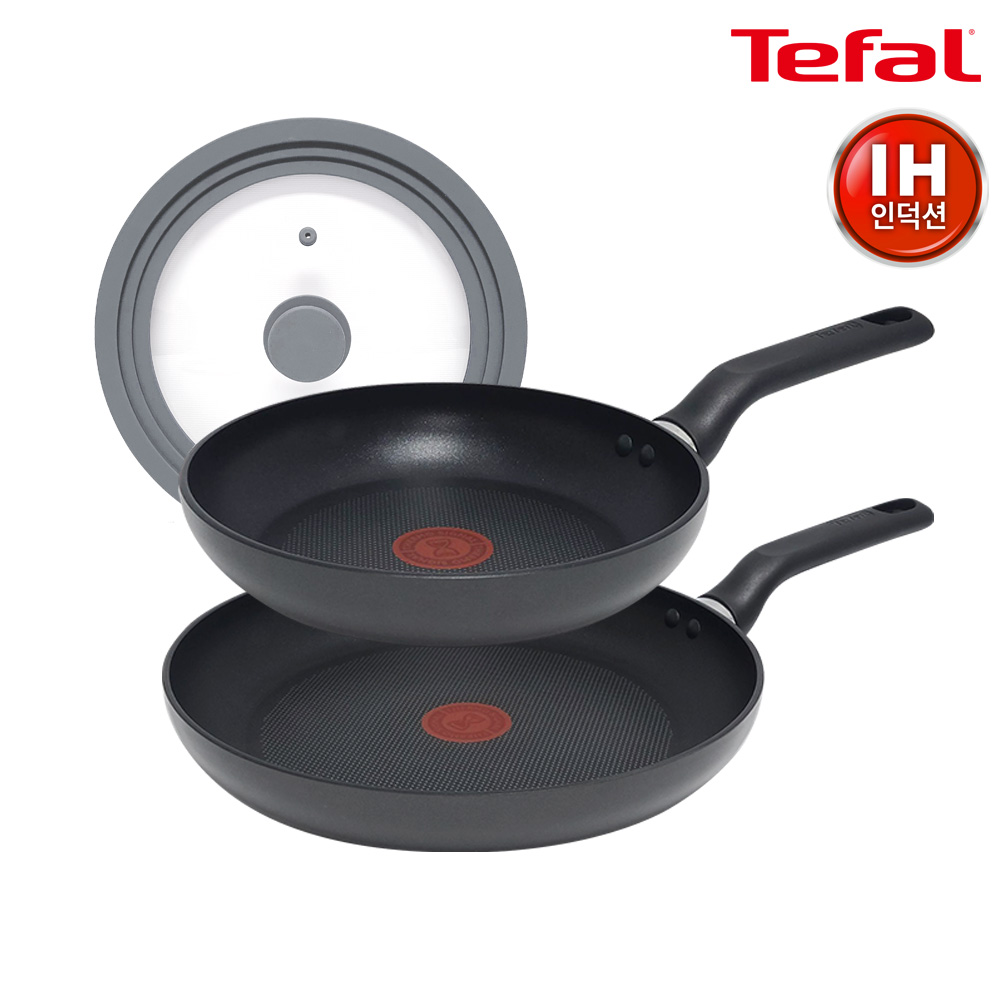인덕션 델리커시 티타늄 프라이팬 22cm+28cm+GF 멀티뚜껑S TFC-ID28SMCS